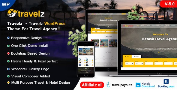 Travelz - WordPress - ThemeForest 20451216