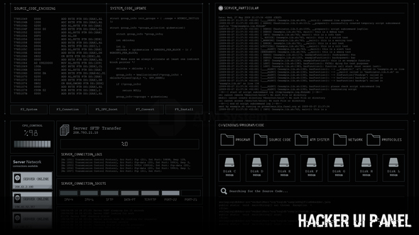 Hacker UI Panel 2
