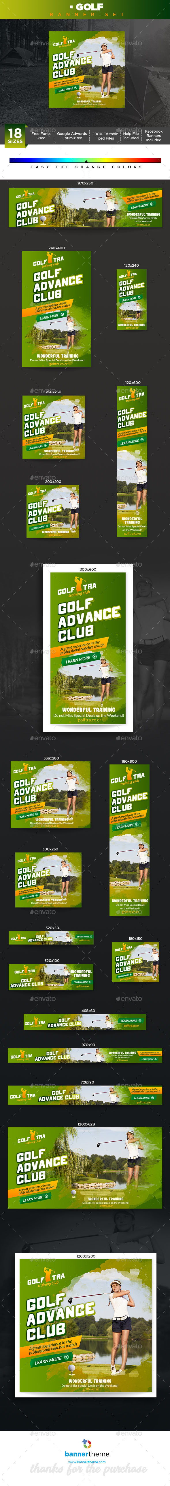 Golf Banner - Banners & Ads Web Elements
