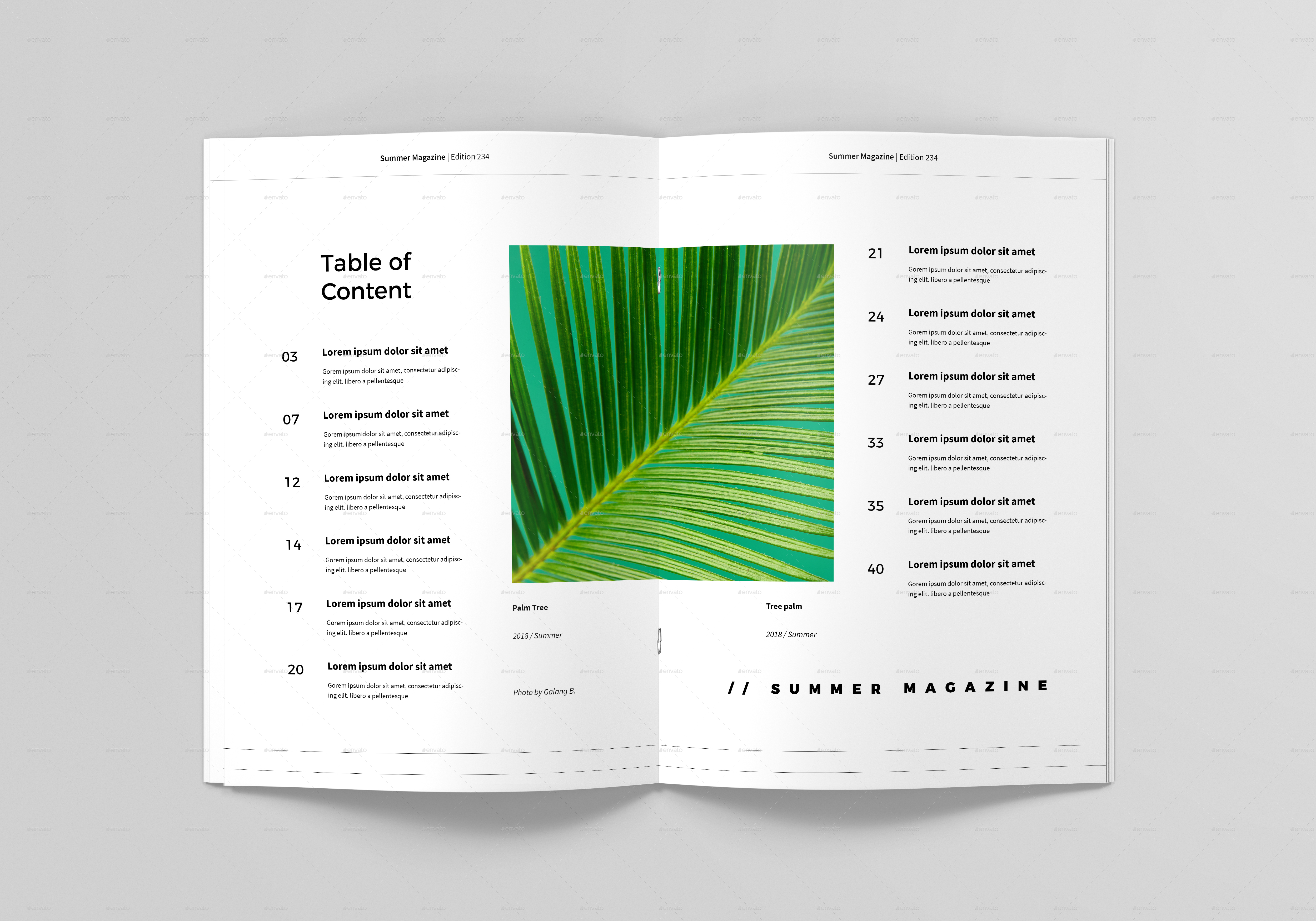 Summer Magazine, Print Templates | GraphicRiver