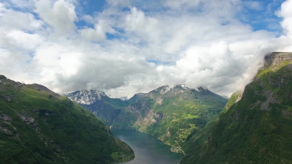 Geiranger Fjord, Norway. alt