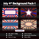 July 4th Background Pack-1 - VideoHive Item for Sale