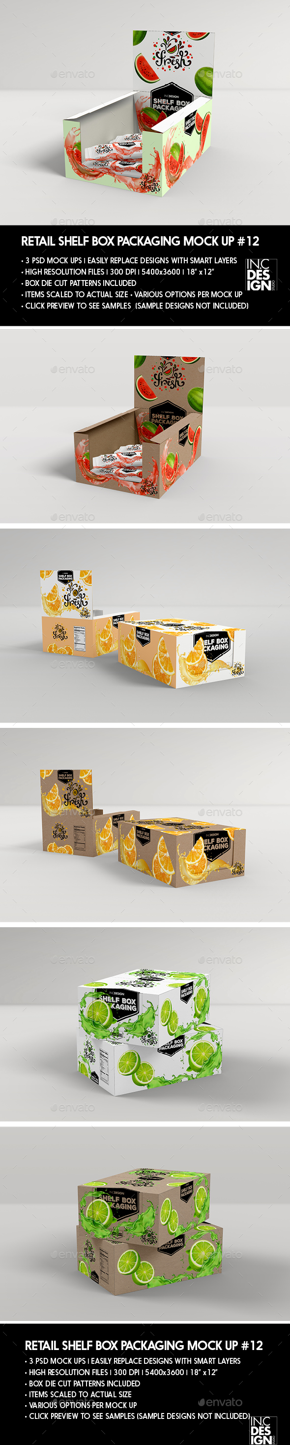 Retail Shelf Box Packaging MockUp No.12 - Food and Drink Packaging