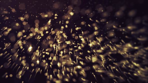 Gold Glitter Flares Particles alt