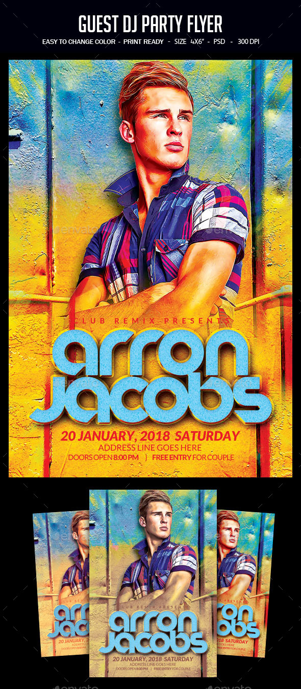 Guest Dj Party Flyer - Clubs & Parties Events