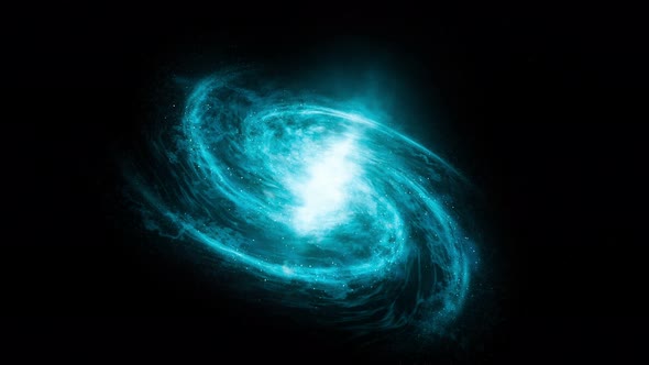 3D render of the galaxy. The structure of the spiral galaxy. Cosmic abstract background.