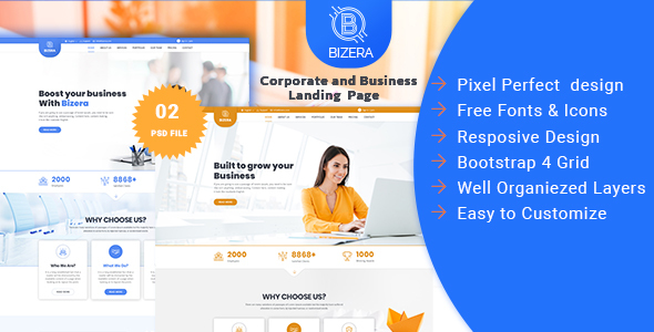 Bizera - Corporate - ThemeForest 22039115