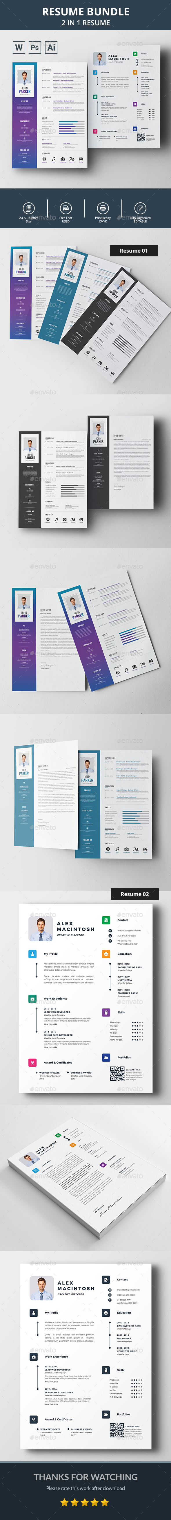 Resume / CV Bundle - Resumes Stationery