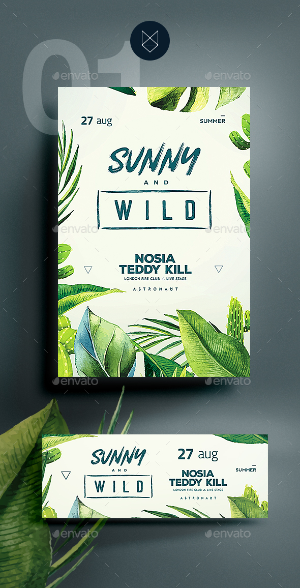Tropical Flyer - Clubs & Parties Events