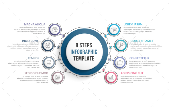 8 Steps Infographics - Infographics