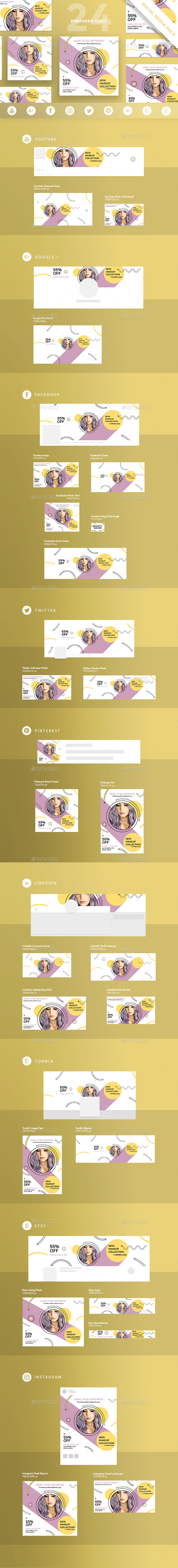 Makeup Collection Social Media Pack - Miscellaneous Social Media