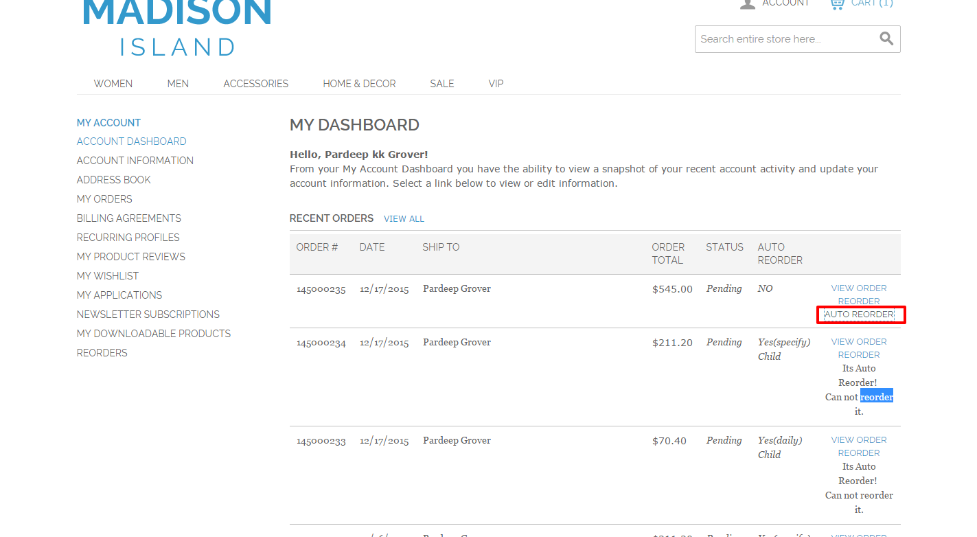 auto re order products magento extension by inc softprodigy codecanyon