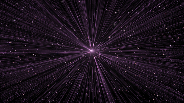 Pink Space Stars Vj Loop 4K