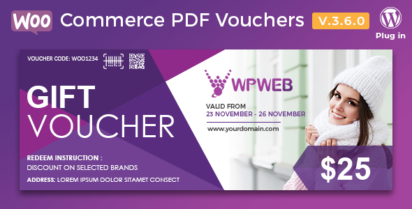 WooCommerce PDF Vouchers - WordPress Plugin - CodeCanyon Item for Sale