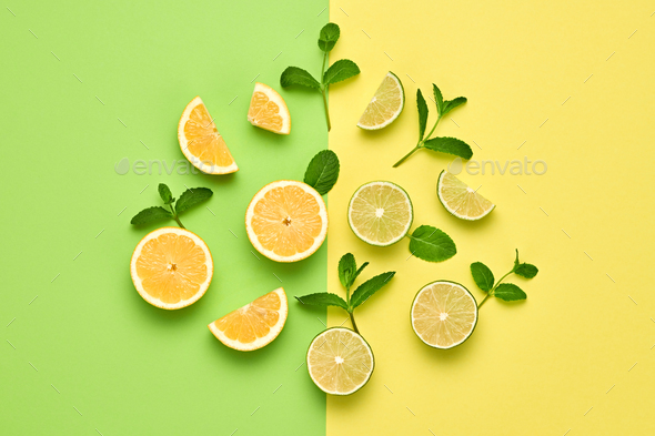 Orange Fresh Fruit. Vegan Food Concept.Minimal - Stock Photo - Images