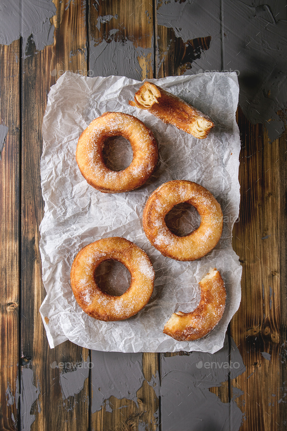 Puff pastry donuts cronuts - Stock Photo - Images