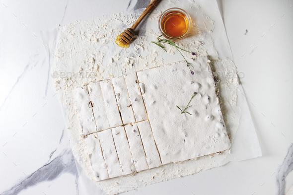 Homemade honey nougat - Stock Photo - Images
