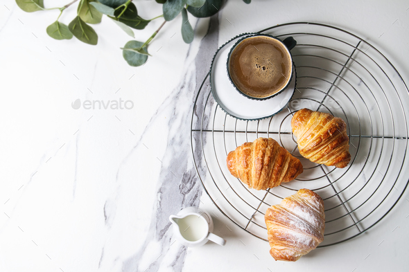 Fresh baked croissant - Stock Photo - Images