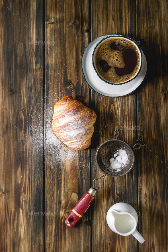 Fresh baked croissant - Stock Photo - Images