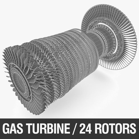 Gas Turbine Rotors - 3Docean 22091426
