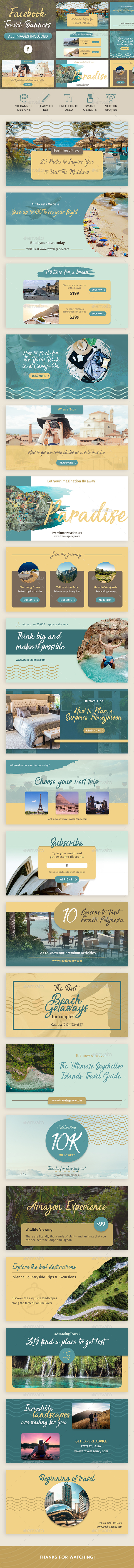 Facebook Banners - Social Media Web Elements
