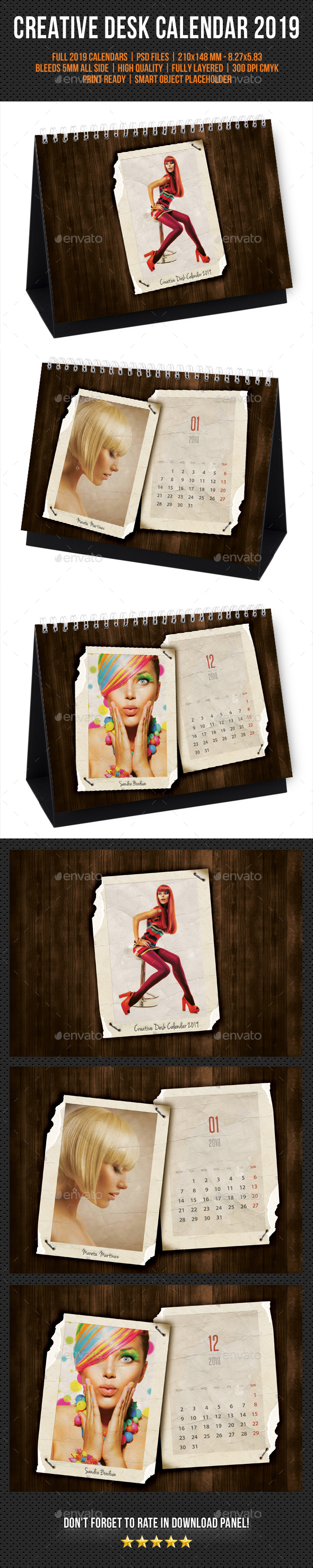 Creative Desk Calendar 2019 V32 - Calendars Stationery