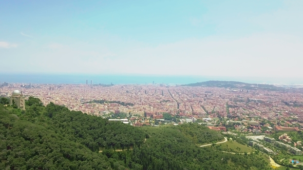 Aerial View Over Barcelona alt