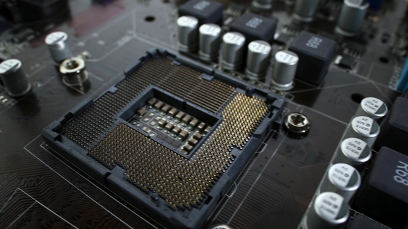 Modern Socket Motherboard for a Home Computer alt