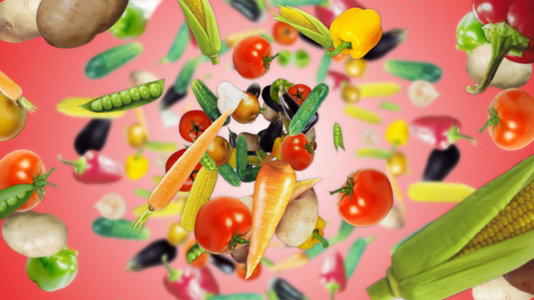 Three Falling Vegetables (3 Videos) alt