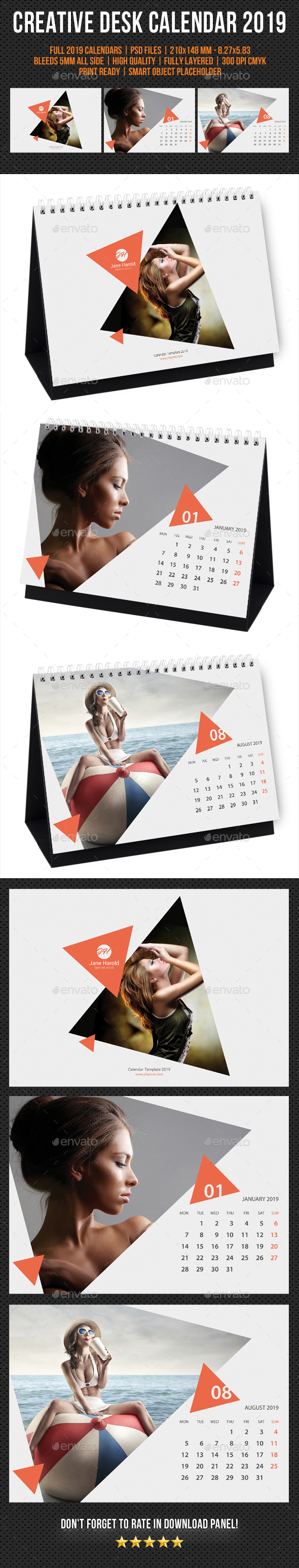 Creative Desk Calendar 2019 V27 - Calendars Stationery