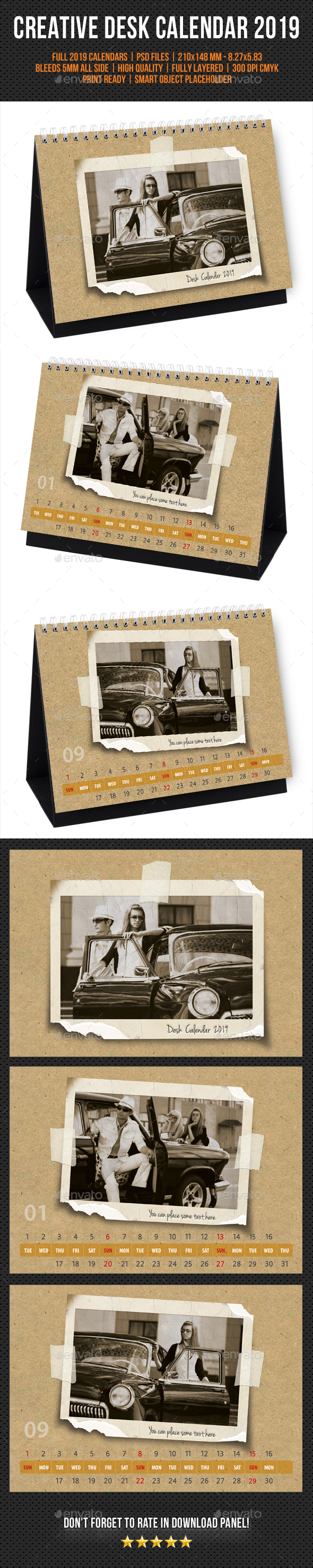 Creative Desk Calendar 2019 V31 - Calendars Stationery