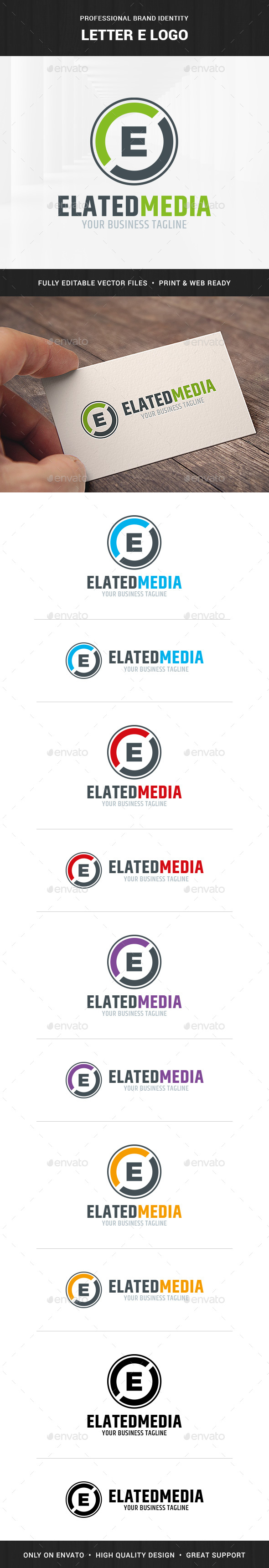 Letter E Logo Template - Letters Logo Templates