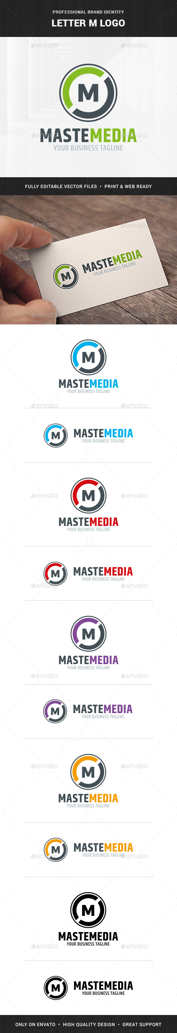 Letter M Logo Template - Letters Logo Templates