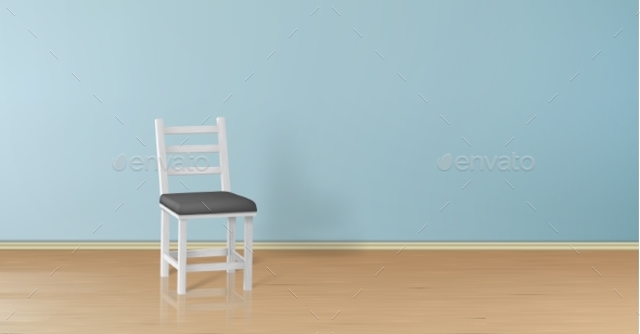 Vector Realistic Mock-Up with Chair Background - Backgrounds Decorative