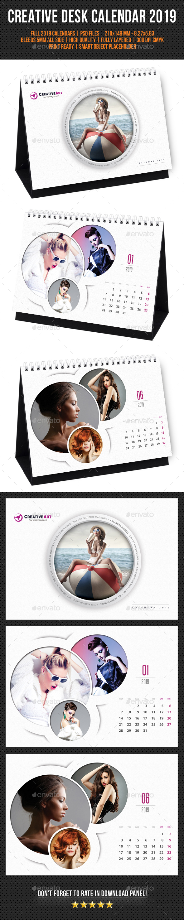Creative Desk Calendar 2019 V29 - Calendars Stationery