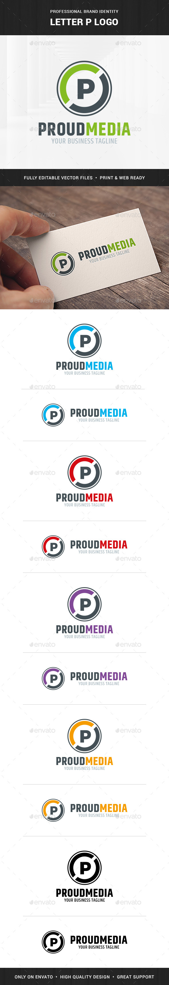 Letter P Logo Template - Letters Logo Templates