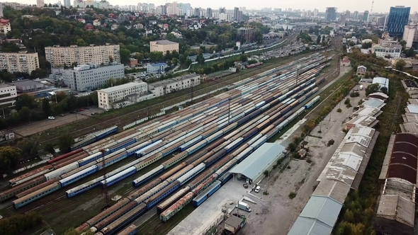 Cityscape of Kyiv in Ukraine