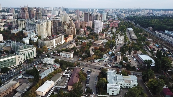 Cityscape of Kyiv in Ukraine