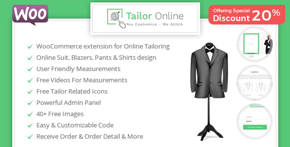 Tailor Online - WooCommerce Plugin for Online Custom Tailoring - CodeCanyon Item for Sale