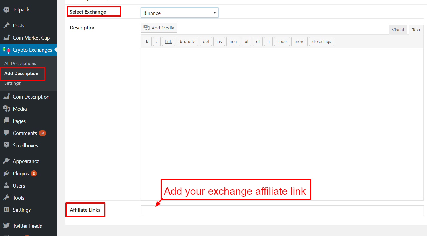 Cryptocurrency Exchanges List Pro - WordPress Plugin by CoolPlugins