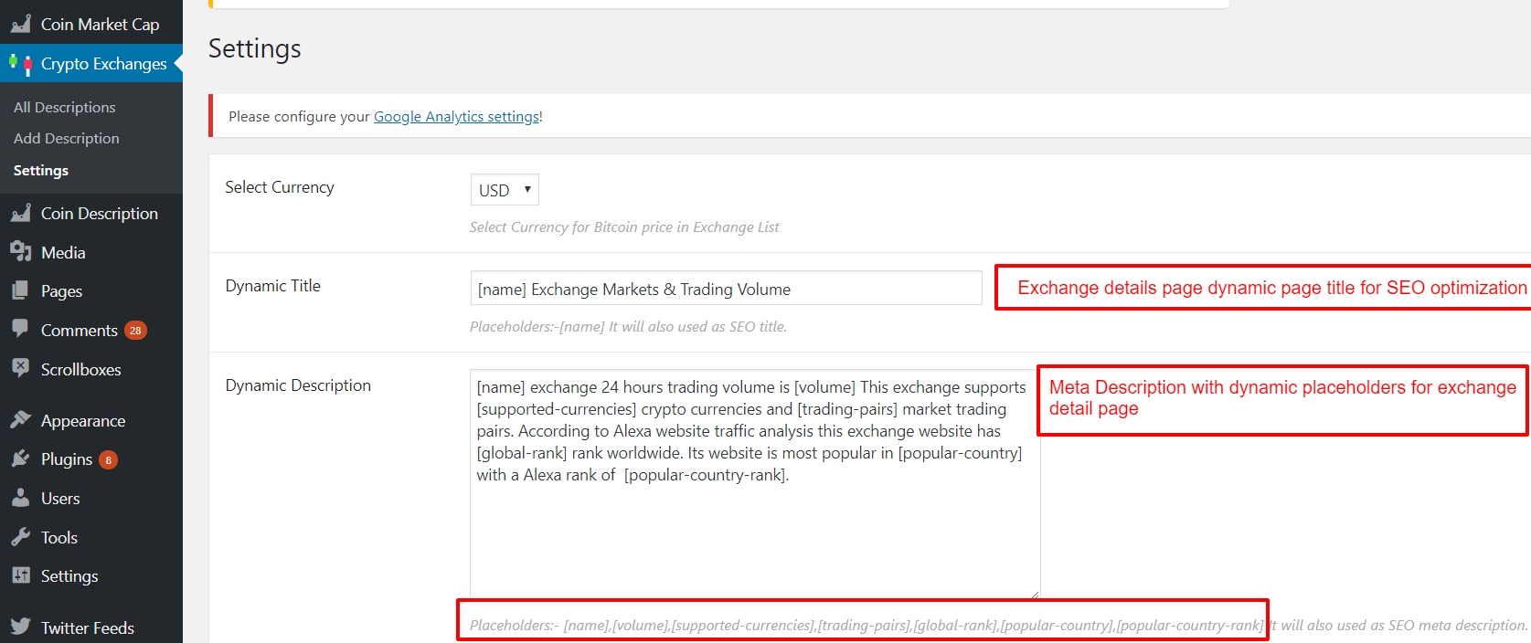 Cryptocurrency Exchanges List Pro - WordPress Plugin by CoolPlugins