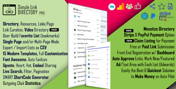 Simple Link Directory Pro - CodeCanyon Item for Sale