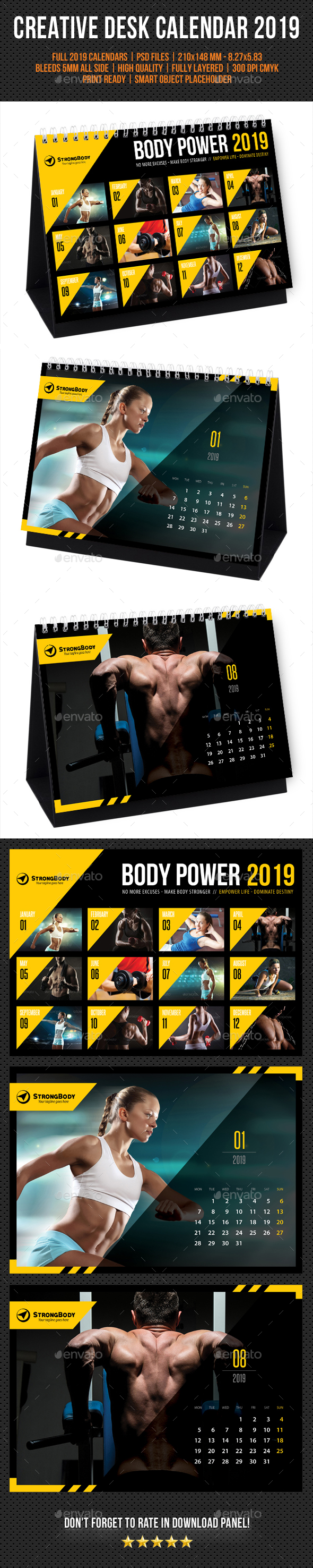 Creative Desk Calendar 2019 V30 - Calendars Stationery