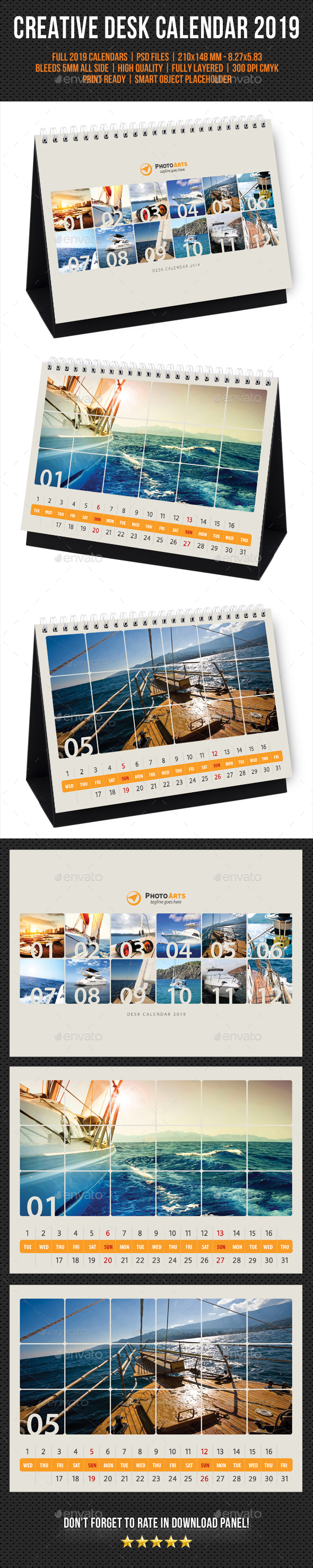 Creative Desk Calendar 2019 V28 - Calendars Stationery