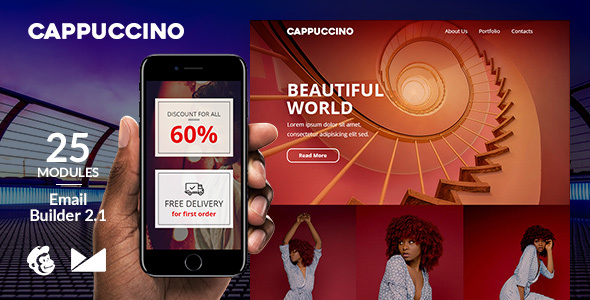 Cappuccino Responsive Email - ThemeForest 22101153