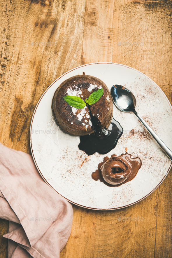 Souffle dessert cake - Stock Photo - Images