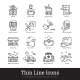 E-commerce, Shopping, Retail Business Linear Icons