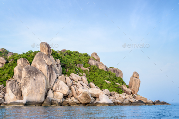 Buddha Point at cape in Ko Tao island - Stock Photo - Images