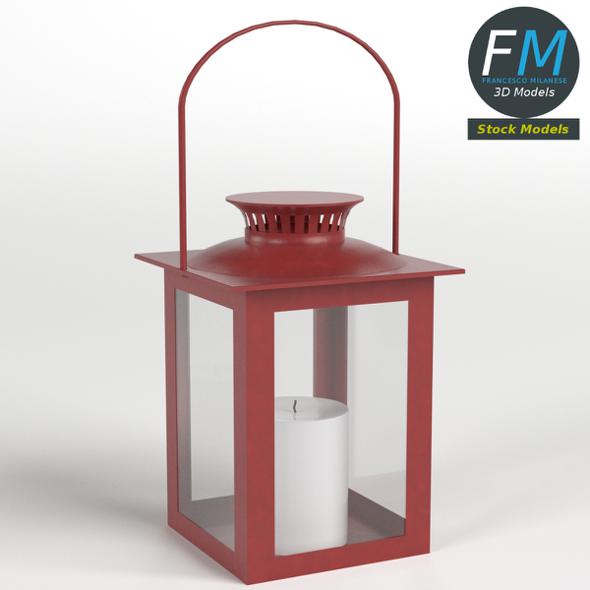 Lantern with Candle 3 - 3DOcean Item for Sale