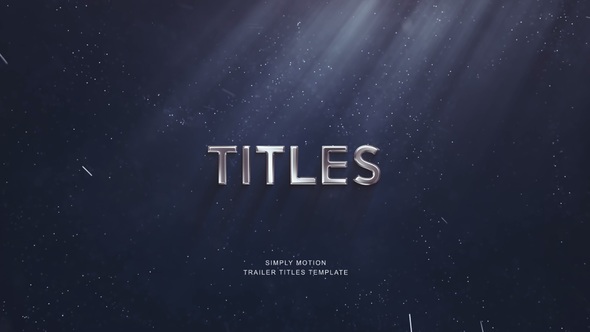 Trailer Titles - VideoHive 22103655
